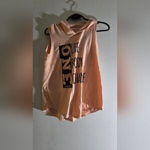 Peach Graphic Tank Top